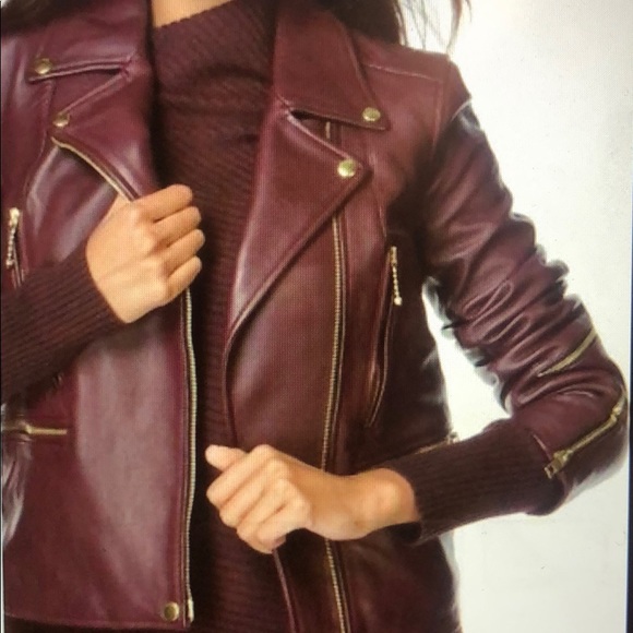 Rag & Bone Burgundy Leather Jacket - Picture 6 of 7